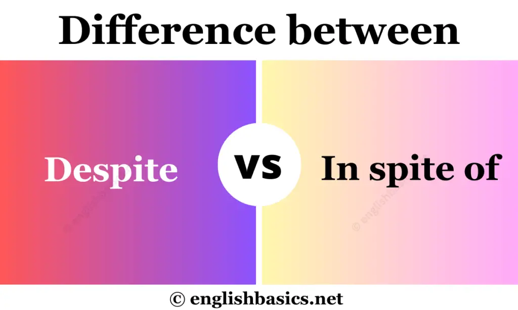 Despite vs In Spite of – What’s the Difference?