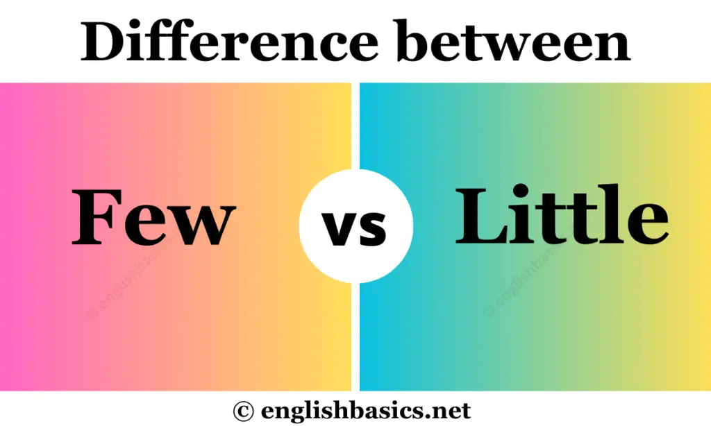Few vs Little - What's the difference?