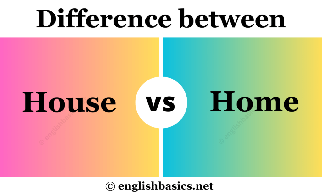 House vs Home - What's the difference?