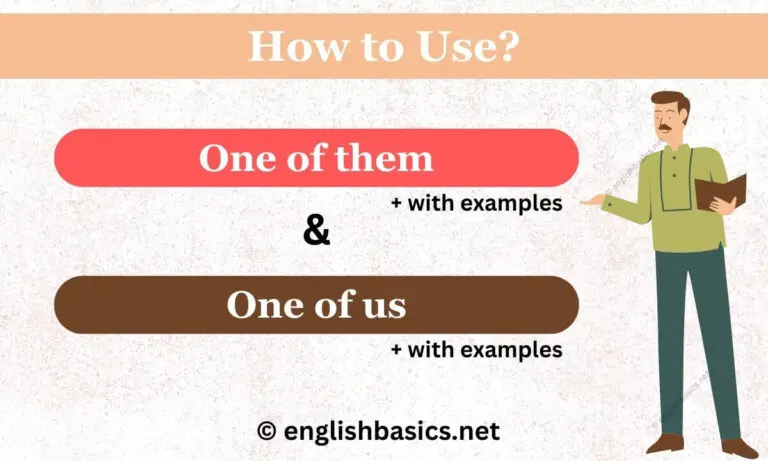 one of them meaning in english